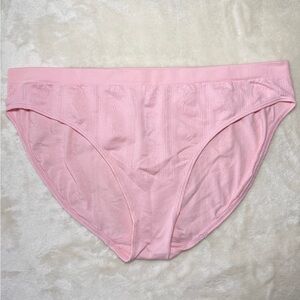 Victoria's Secret Seamless Bikini Panty Peach Pink Size L